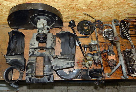 VW Bus T1 30 PS Motor zerlegt