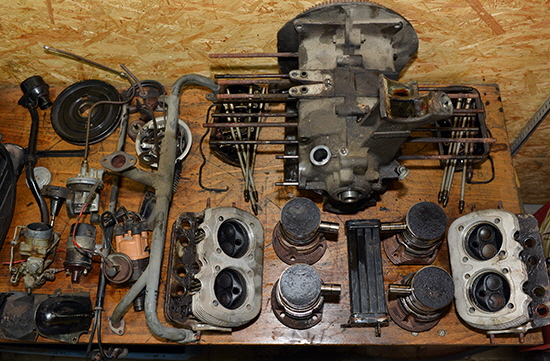 VW Bus T1 30 PS Motor zerlegt