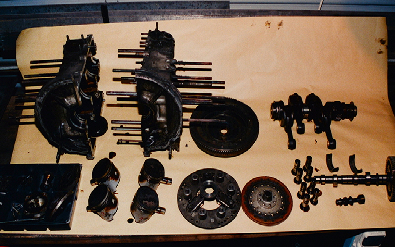 VW Bus T1 34PS Motor zerlegt