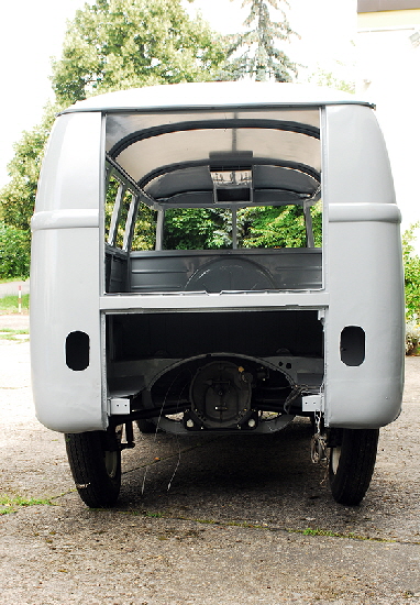 VW Bus T1 Lackierung hinten